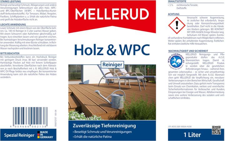 Image du produit Mellerud Bois & WPC Nettoyant