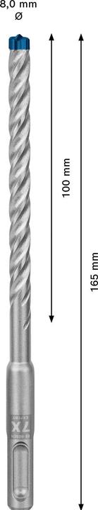 Productafbeelding Bosch Professional Zubehör Expert SDS plus-7X hamerboor, 8 x 100 x 165 mm (8 millimeter)