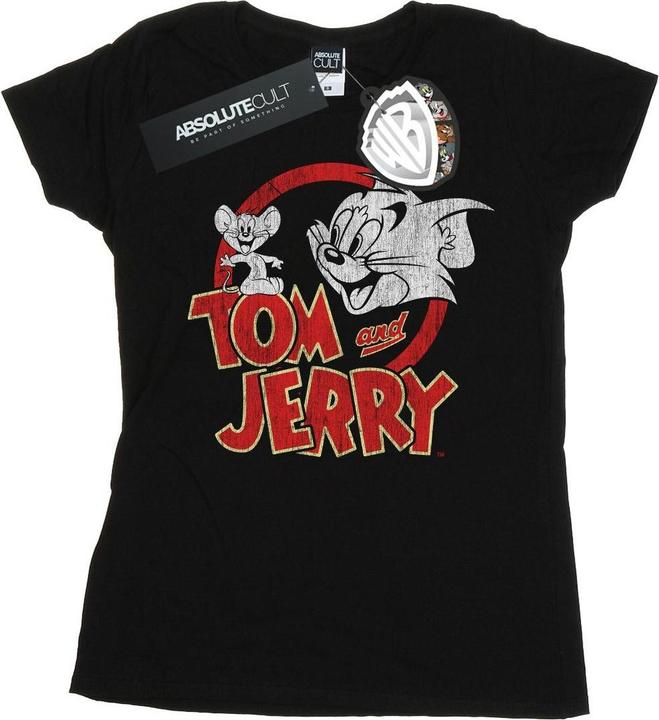 Image du produit Tom & Jerry - T-shirt DISTRESSED LOGO - Femme (XXL)