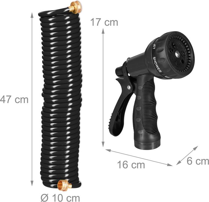 Actual product image Relaxdays Spiral hose (10 m, 11 mm)