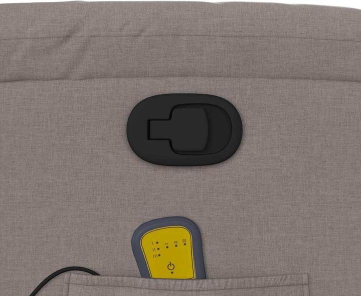 Image du produit VidaXL Fauteuil de massage Rehausseur Fauteuil de télévision Fauteuil relax Tissu taupe