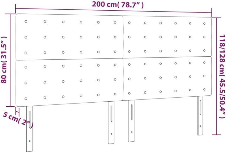 Produktbild VidaXL Raiden (200 x 5 x 128 cm)