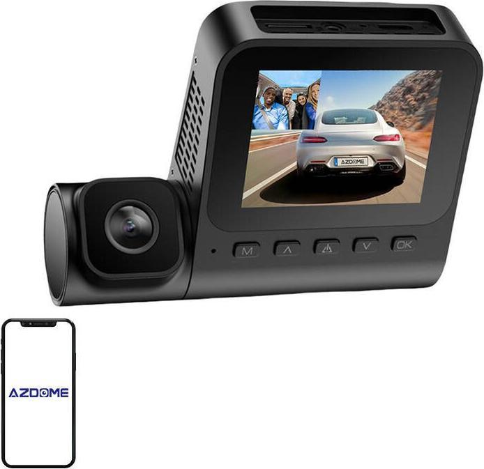 AZDome 1080p front camera and 1080p indoor camera V600-2CH, G-sensor (Accelerometer, Full HD)