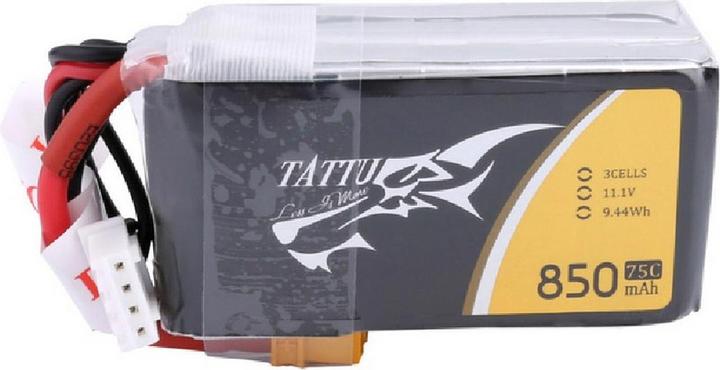 Produktbild Tattu RC-Akku LiPo 850 mAh 11.1 V 75C (11.10 V, 850 mAh)