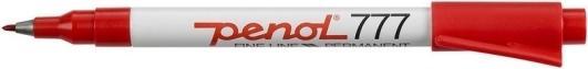 Penol 777 permanent marker, 1 mm, bred tip, rød (Red, 1 mm, 1 x)