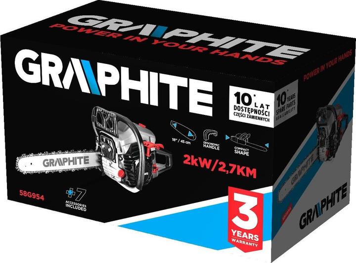 Actual product image Graphite Chainsaw (Petrol chain saw)