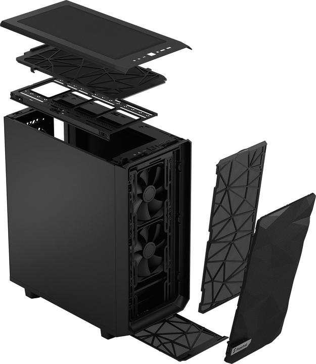 Produktbild Fractal Meshify 2 Compact Black Solid (ATX, mATX, Mini-ITX)