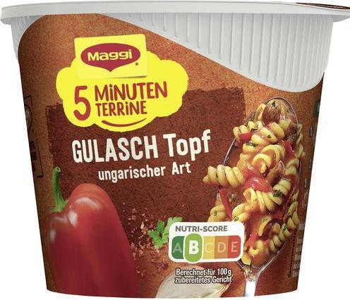 Produktbild Maggi 5 MINUTEN TERRINE Gulasch Topf (57 g)