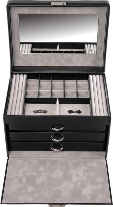 Produktbild Sacher M8.003.010421 - Schmuckkoffer für Ketten Victoria vario schwarz Leder