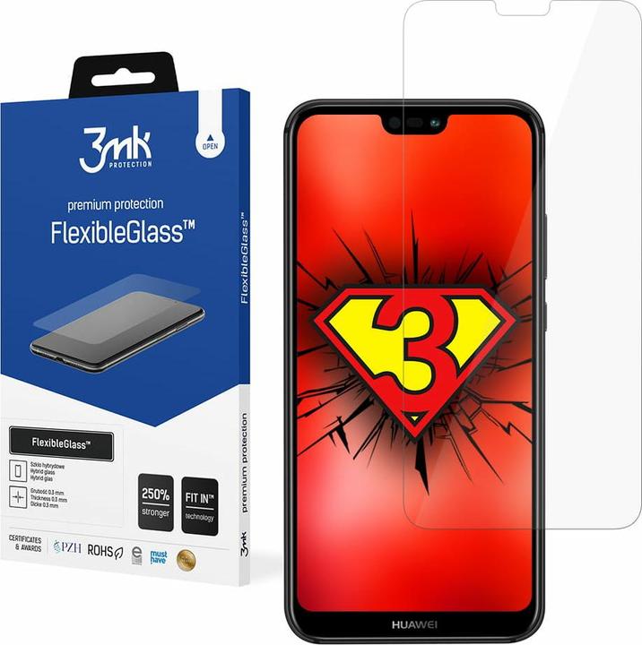 3MK hybrid glass Flexible 2.5D SE for Huawei P20 Lite (1 Pezzo/i, Huawei P20 Lite)