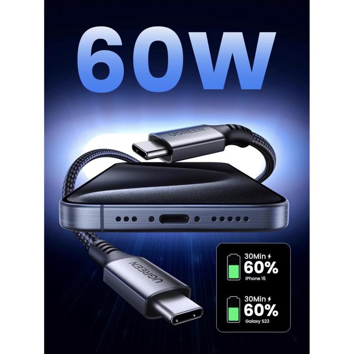 Image du produit Ugreen USB type C - USB type C (1 m, USB 3.2 Gen 1)