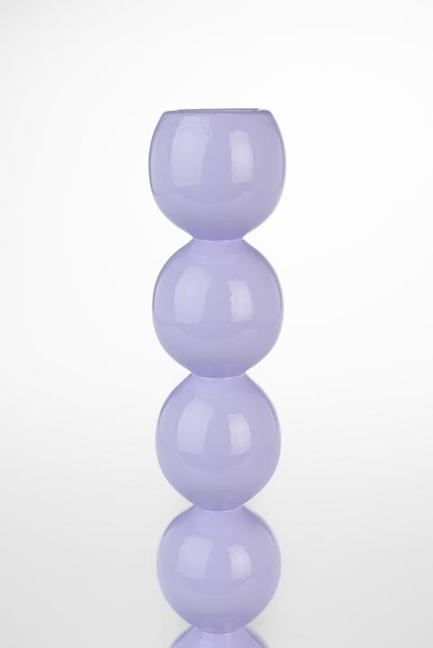 Actual product image Zuiver Candle Holder Bubbles One Shiny Purple (10 x 10 x 26 cm)