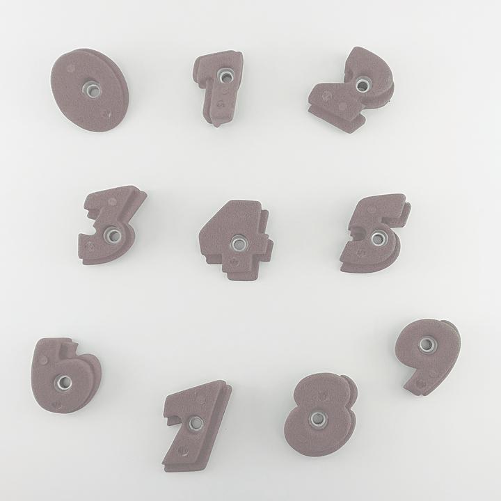 Image du produit Entre Prises Prises d'escalade Numbers (Grey)