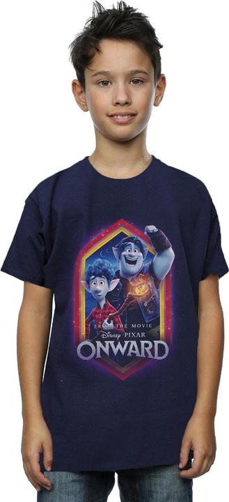 Actual product image Disney Boys Onward Brothers Crest T-Shirt (140, 146)