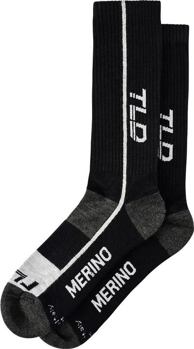 Produktbild Troy Lee Designs Chill Merino Wool Socks - Mono noir L/XL (L/XL)