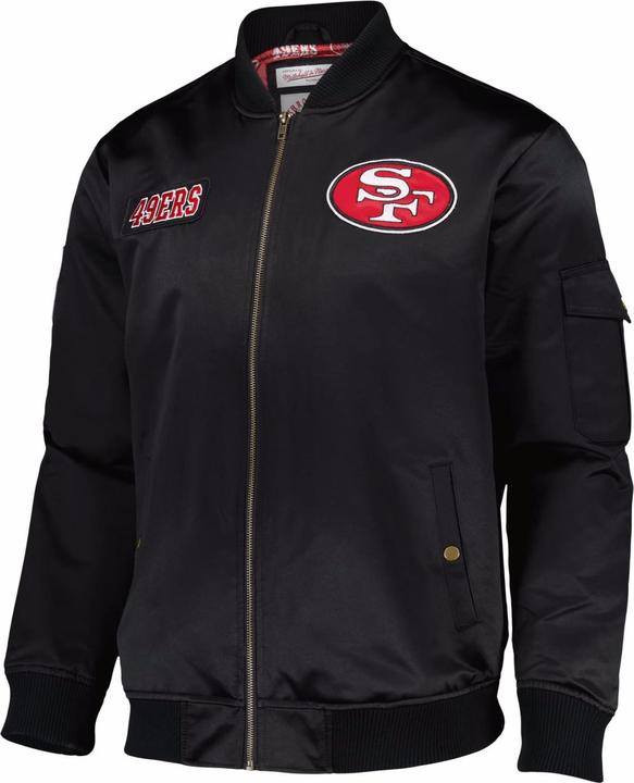 Mitchell & Ness M&N Heavyweight Bomber Jacke NFL San Francisco 49ers - L (L)