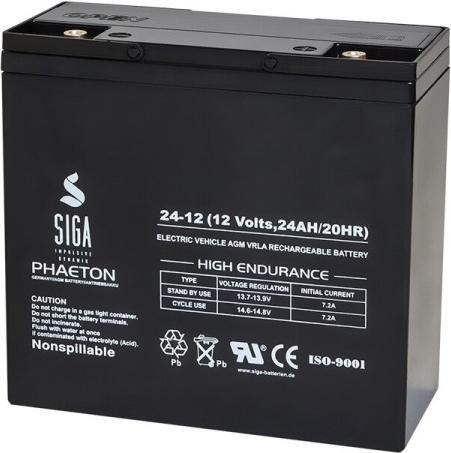 Actual product image Siga S24-12 (12 V, 24 Ah)