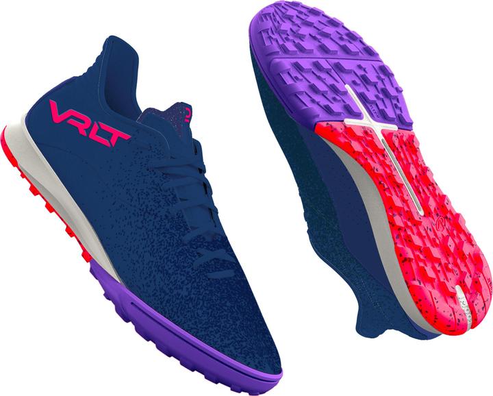 Actual product image Kipsta Damen/Herren Fussball Multinockenschuhe Turf - Viralto I TF violett/blau (47)