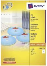 Actual product image Avery Dennison Etiquette CD, diamŠtre: 117 mm, blanc