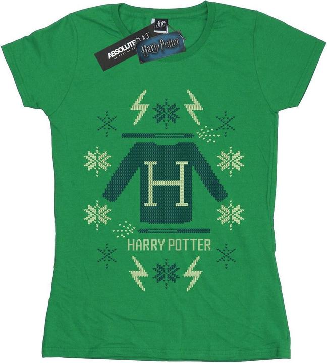 Actual product image Womens/Ladies Christmas Knit Cotton T-Shirt (XL)