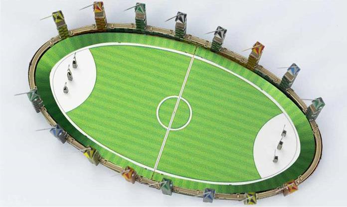 Image du produit Metal Earth Harry Potter Quidditch Pitch