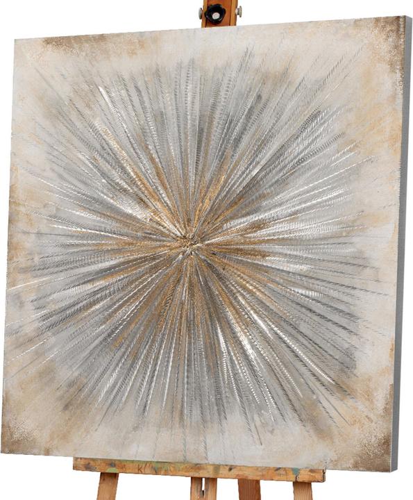 Produktbild Schubiger Bild Sonne in und Silber (100 x 100 cm)