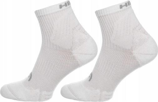 Produktbild Head Unisex-Adult Match Quarter (2 Pack) Socks, White, 39/42 (39 - 42)