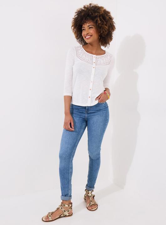Immagine prodotto Joe Browns Lace Panel Button Down Jersey Top (8)