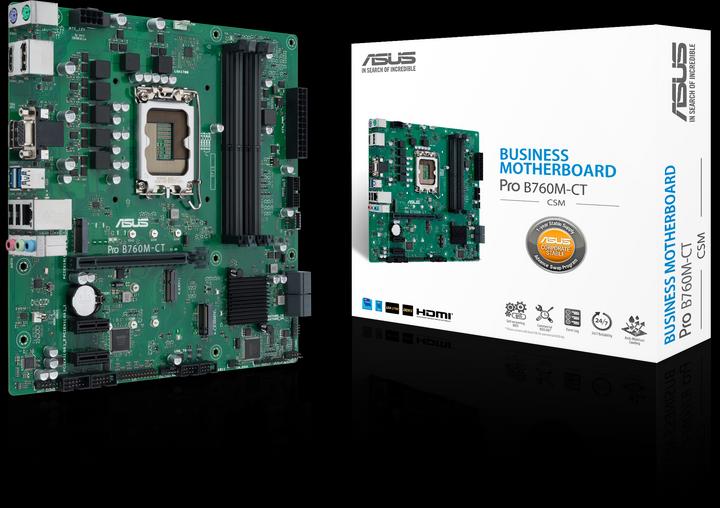 Image du produit ASUS MB PRO B760M-CT-CSM (INTEL,1700,DDR5,mATX) (LGA 1700, Intel B760, mATX)