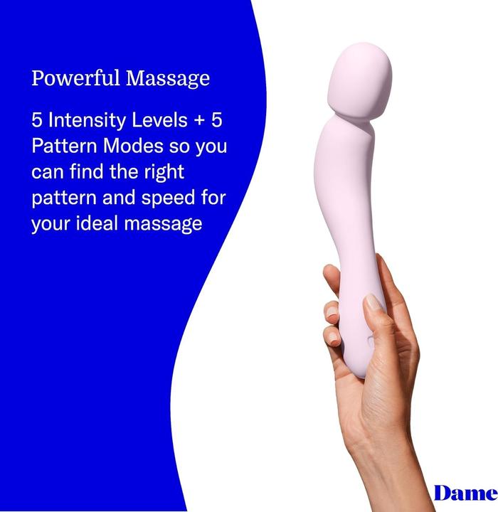 Actual product image Dame Products Com Wall Massager Quartz