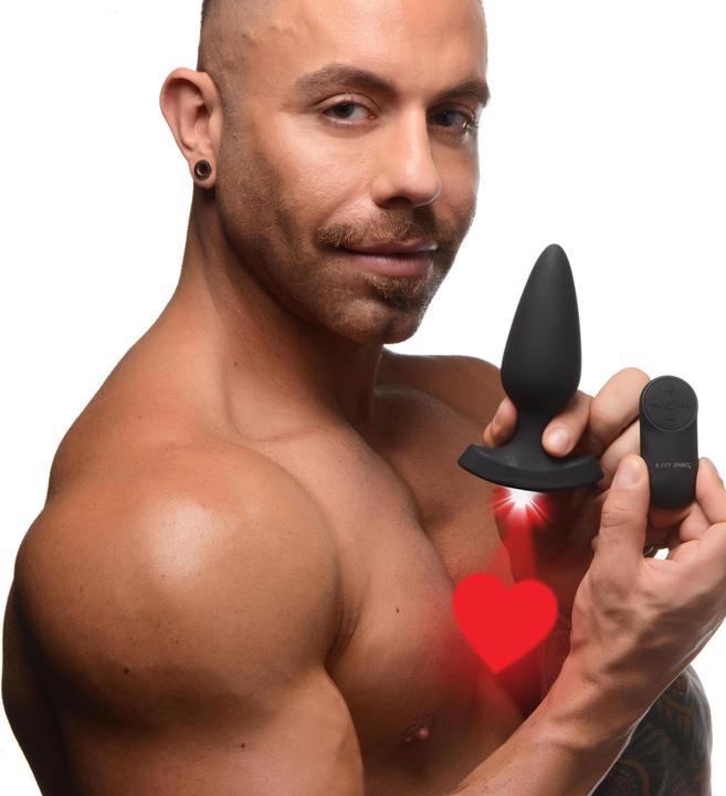 Immagine prodotto XR Brands Plug anale grande con cuore laser e telecomando