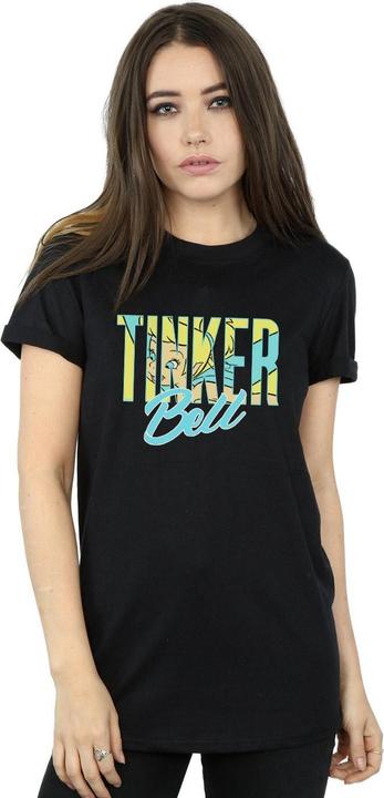 Immagine prodotto Disney Tinker Bell Wording Infill Maglietta Ampia Donna (L)