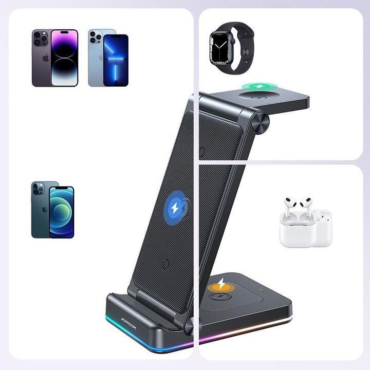 Image du produit Joyroom Station de charge sans fil 3en1 JR-WQN01 (15 W)
