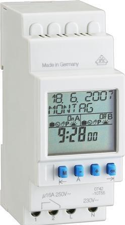 Produktbild Csdk SL Schaltuhr digital Tag/Woche, 1 Kanal 30 Plätze, 1 Schalter 36mm, 230V, Verlustleistung 1,5, Programm