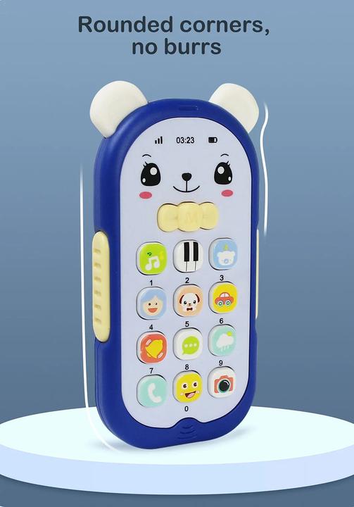 Produktbild Activity Board Baby Musikalisches Handy Cartoon Beissring Telefon mit Ton & Licht Telefon Elektronisches Spielzeug
