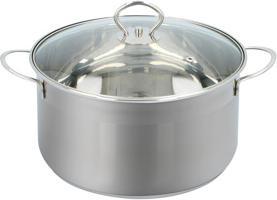 alpina Pentola con coperchio 24*13,5cm 6L (24 cm, Set di pentole e padelle da cucina)
