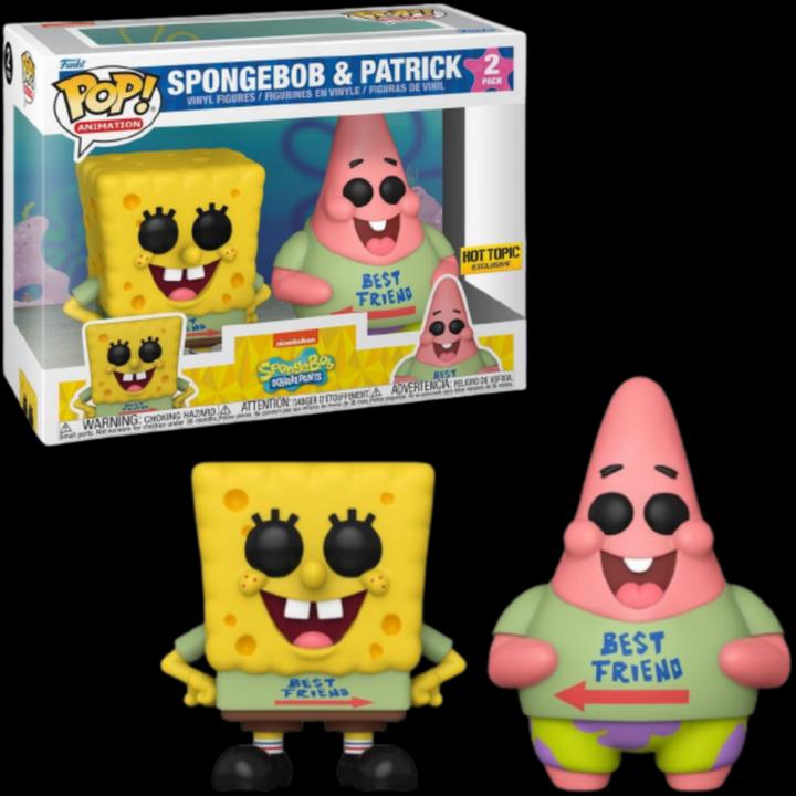 Image du produit Funko POP! 2-Pack Bob l'Eponge - Bob l'Eponge & Patrick Best Friends