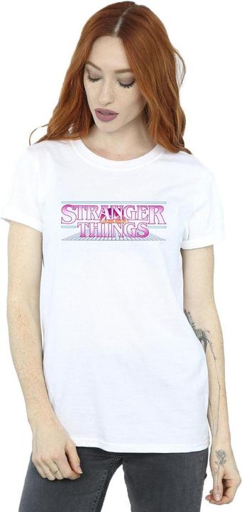 Immagine prodotto Netflix Stranger Things Retro Title Maglietta Ampia Donna (M)