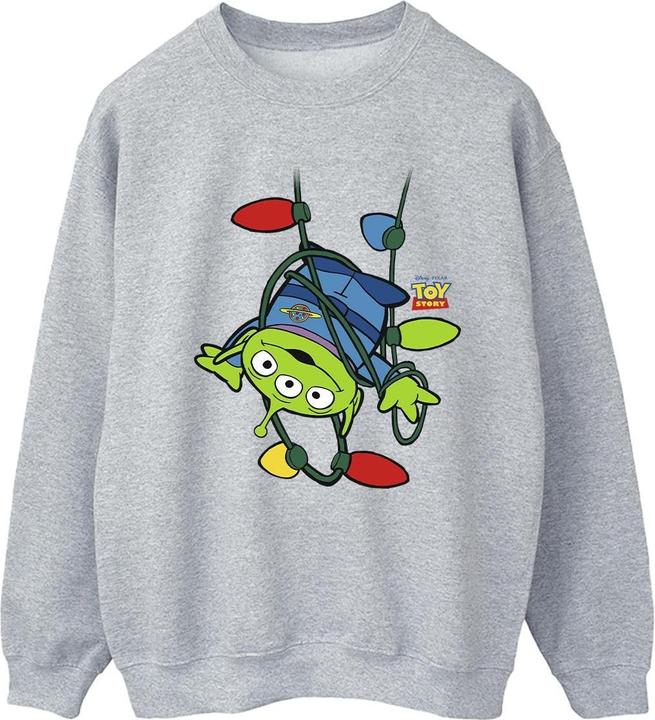 Disney Toy Story Christmas Lights Aliens Sweatshirt (L)