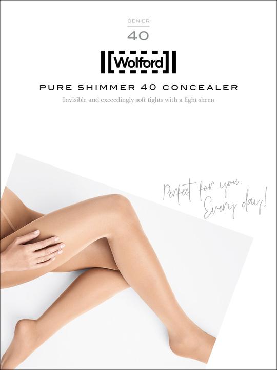 Image du produit Wolford Pure Shimmer 40 Collant, couleur 4365 gobi, taille 38-40 (40 DEN, 38 - 40)