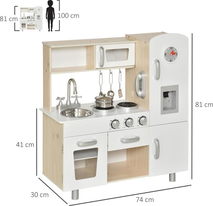 Immagine prodotto Homcom Cucina per bambini con accessori