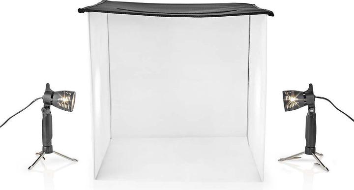 Immagine prodotto Nedis Kit Studio Fotografico 400 lm Sfondi pieghevoli con borsa di trasporto inclusa Nero