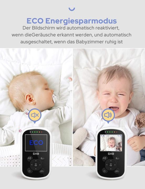 Produktbild GHB Babyphone mit Kamera und ECO-Modus (Babyphone mit Kamera)