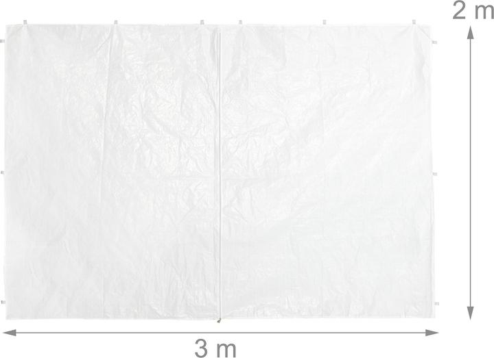 Produktbild Relaxdays 6x Pavillon-Seitenwand (10 cm, 300 cm)