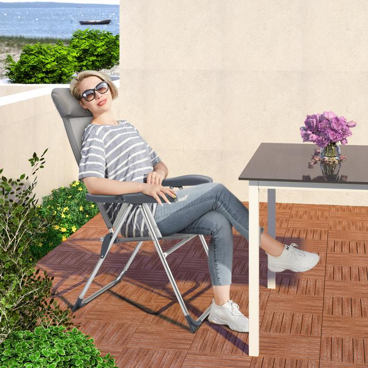 Actual product image Casaria Set of 4 garden chairs