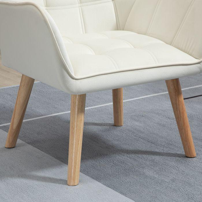 Immagine prodotto Swisshandel24 Poltrona singola Poltrona relax con aspetto vellutato, gambe rialzate Poltrona imbottita