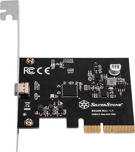 Actual product image Silverstone SST-ECU06, USB-C 3.2 Gen 2x2 interface card - PCIe