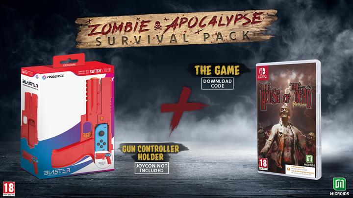 Produktbild NoName Zombie Survival Pack: House of the Dead Remake & Blaster (Code in Box) (Switch, Switch Lite, Switch OLED)