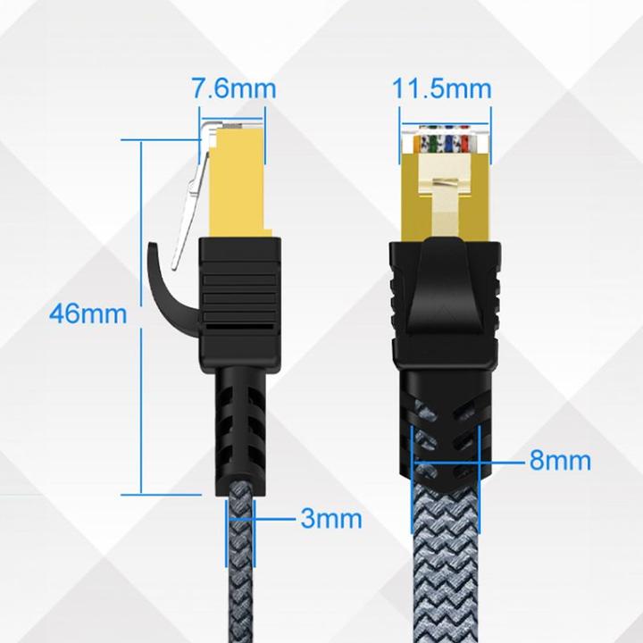 Produktbild Hermex Netzwerkkabel Flachkabel Ethernet (UTP, CAT7, 15 m)