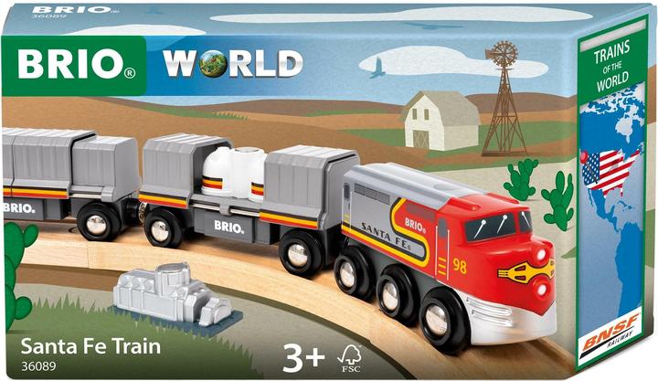 Immagine prodotto Ravensburger BRIO World - 36089 Treni del mondo treno Santa Fe | Treno giocattolo per bambini dai 3 anni in su